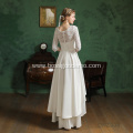 Best A-Line Sleeves Short Petite tea length wedding dress